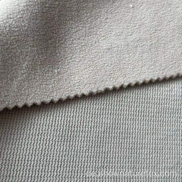 Hygroskopischer Doppelschicht -CVC -Strickbindung Fleece Fabric